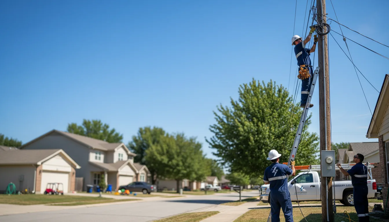 Residential electrician providing installation services in Covington, GA